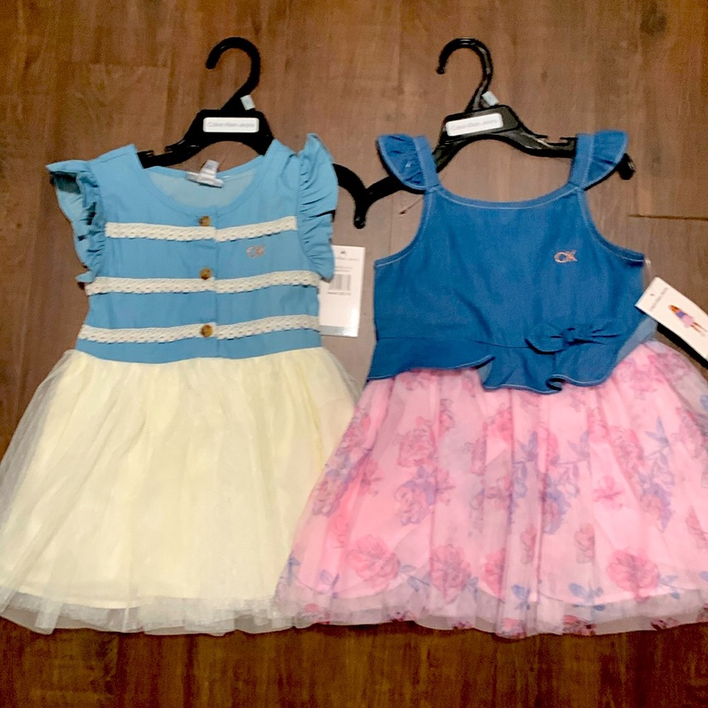 Two 3T toddler dresses - Calvin Klein